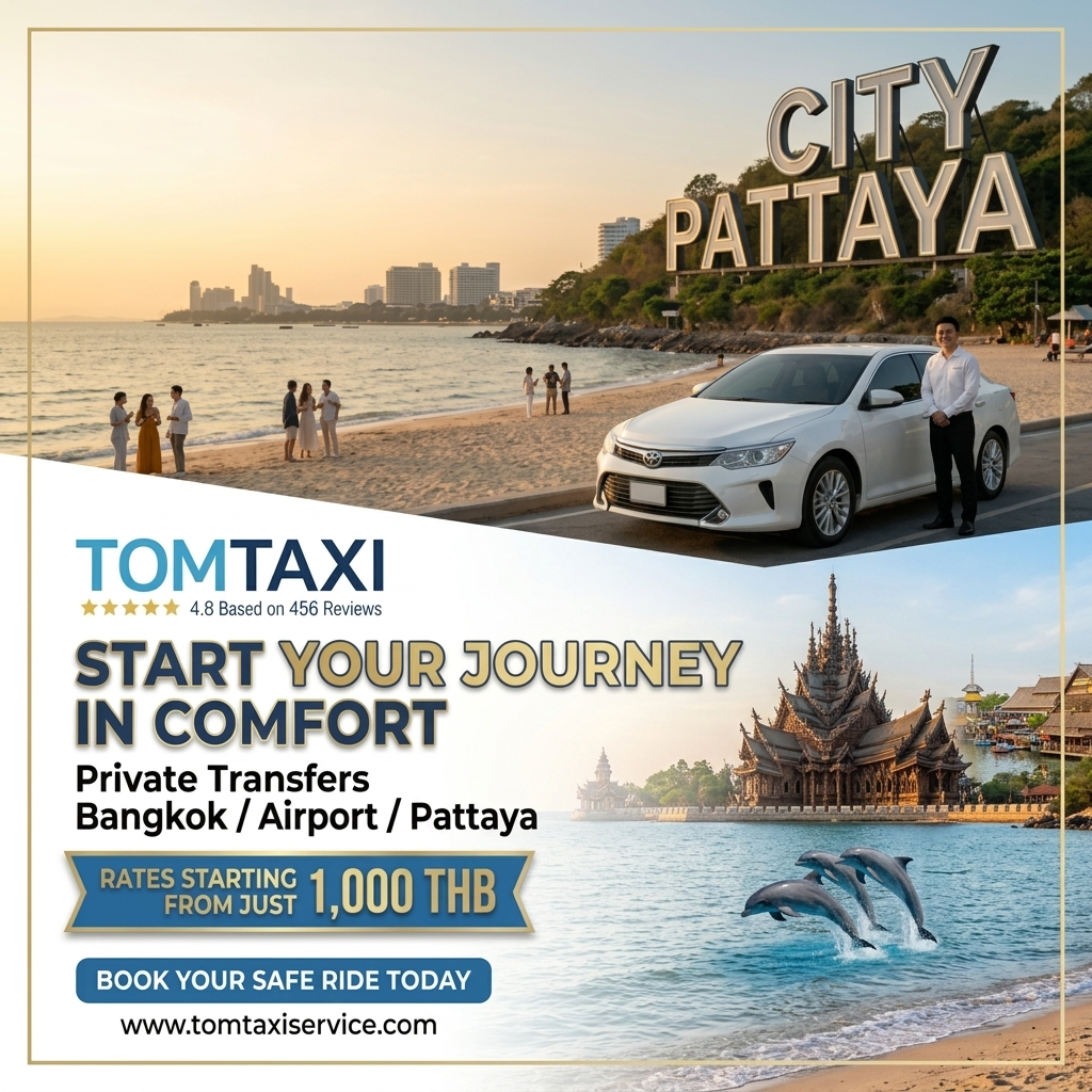 Tom Pattaya Taxi | Pattaya To Bangkok Taxi. Start 1,000 Baht